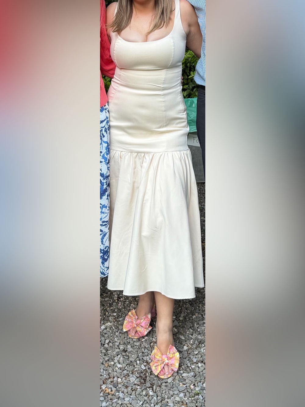 House of CB Amore Midi Dress - Cream - Picture 2 of 5
